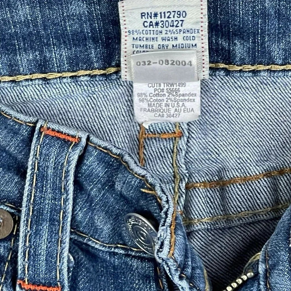 True Religion Jeans Women's Sz 26 Stevie Skinny Leg Ankle Medium Wash Denim Blue - Picture 8 of 8